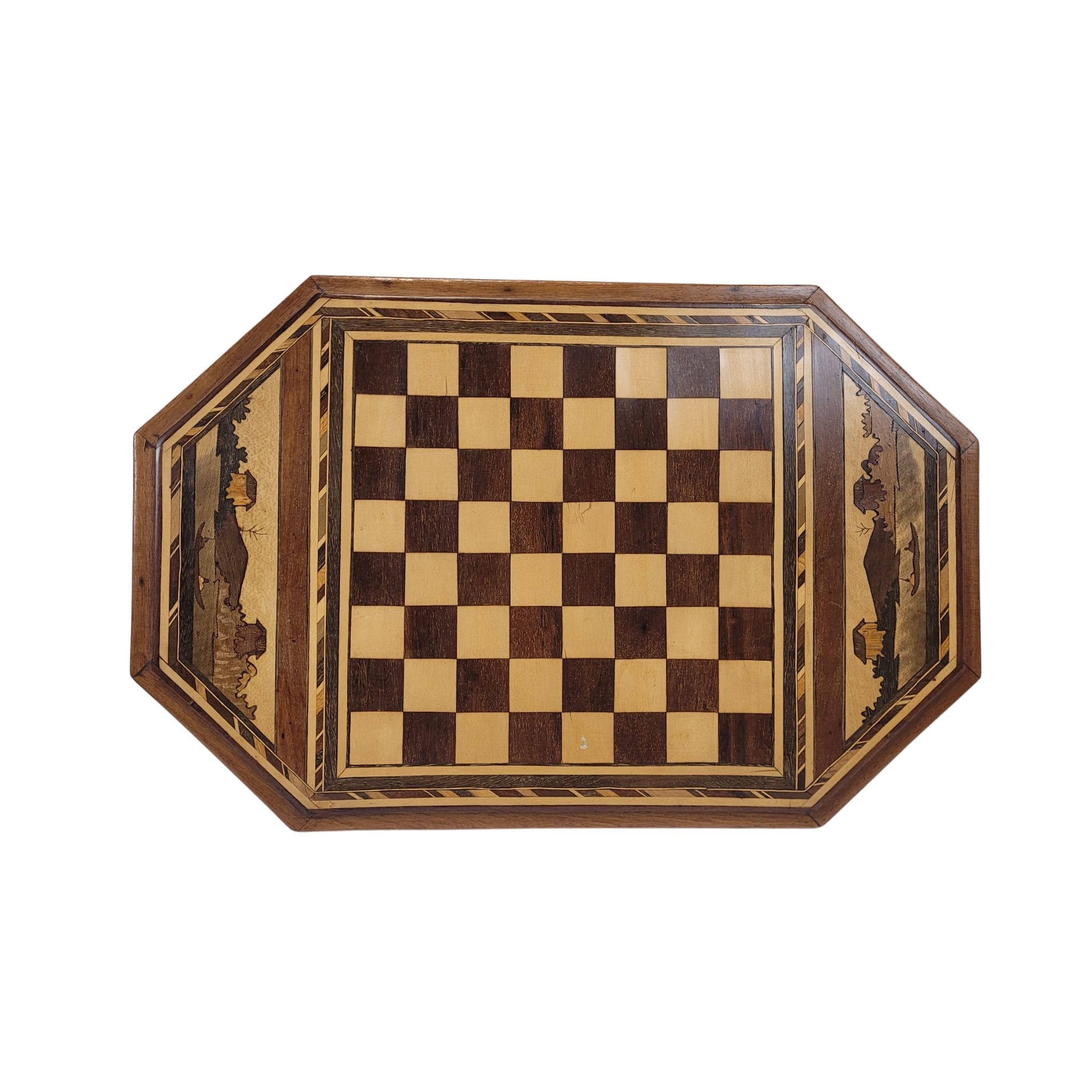 Juego de ajedrez, madera tallada, Arts & Crafts, circa 1900 - Inglaterra